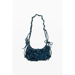 dżinsowa torba z aplikacjami