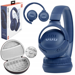 Słuchawki Jbl Etui Bezprzewodowe Nauszne Bluetooth Niebieskie Uniwersalne