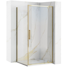 Rea Kabina Prysznicowa Narożna REA Rapid Swing Złota