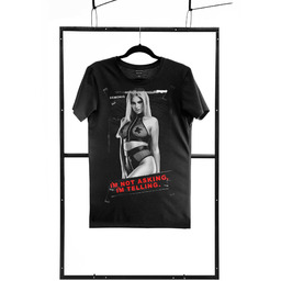 T-shirt men black M regular 100% ORYGINAŁ DYSKRETNA