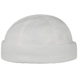 Czapka Dokerka Delave Organic Cotton by Stetson, biały,