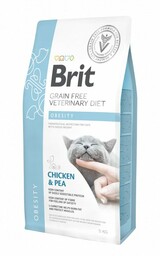 Brit gf veterinary diets cat Obesity 5kg
