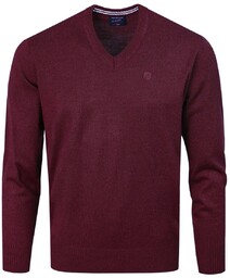 Sweter Męski Wełniany - Dekolt w Serek -