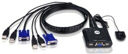 ATEN KVM 2/1 CS-22U USB (remote control, cables