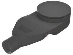 Syfon brodzikowy niski 90 mm czarny Thino S-0039
