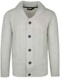 Dziergany Sweter Zapinany na Guziki, Kardigan, Elegancki -
