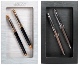 Zestaw upominkowy/komplet CRESCO MAJESTIC GIFT BOX BLACK pióro