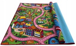 Dywan Mata Zabawy dla Dzieci Różowe Drogi 250x250