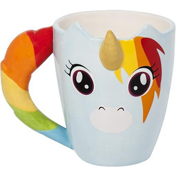 Thumbs Up Kubek z jednorożcem, wielokolorowy