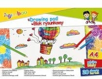 Blok rysunkowy A4/70G biały 20 kartek GIMBOO /7531BTS17-99/