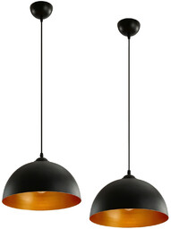 ZESTAW 2x INDUSTRIALNA LAMPA SUFITOWA WISZĄCA NAD STÓŁ