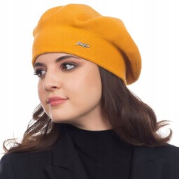 Beret Damski Klasyczny Zimowy Produkt Polski Majka Elegancki