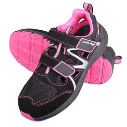 Sandały damskie obuwie bezpieczne LAHTI PRO L30604 zamsz/dzianina