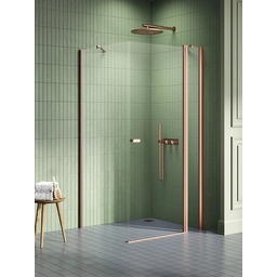 Miedziana szczotkowana kabina prysznicowa prostokątna 120x70 K-2001 New