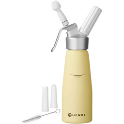 Syfon do bitej śmietany pastelowy żółty 0,5l Hendi