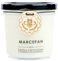 Świeca z wosku sojowego Marcepan Miodowa Mydlarnia -