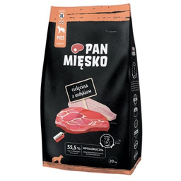 Pan Mięsko Cielęcina z Indykiem dla psa XL