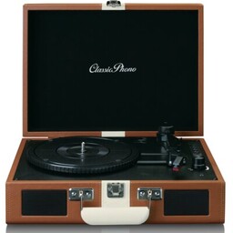 LENCO Gramofon TT-120 Brązowy, Manualny, Napęd paskowy, Wbudowane