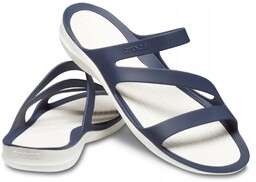 Wygodne Sandały Płaskie Damskie Buty Crocs 34,5