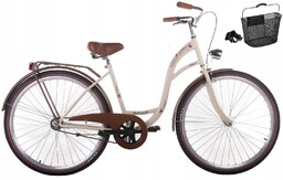 Rower Damski Damka Retro Miejski Vanessa 28 Koszyk