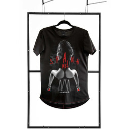 T-shirt men black S fashion 100% ORYGINAŁ DYSKRETNA