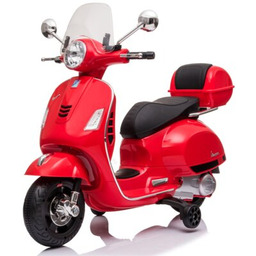 SUN BABY Motorek elektryczny Vespa Czerwony