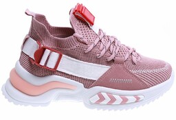 Różowe wsuwane buty sportowe damskie