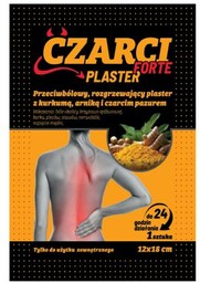 CZARCI PLASTER FORTE Przeciwbólowy, rozgrzewający plaster z kurkumą,