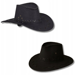 Kapelusz Kowbojski Czarny Nakrycie Głowy Kowboj Karnawał Bal