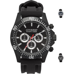 Cressi Unisex-Adult Nereus Watch Profesjonalny Zegarek Do Nurkowania,Czarny/Czarny/Czarny,Jeden