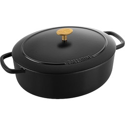 Ballarini Bellamonte Cocotte 29 cm, owalny, czarny, żeliwo