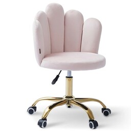 Krzesło obrotowe muszelka DC-6092S / pudrowy róż #33