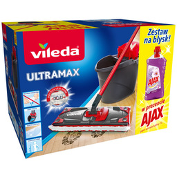 Zestaw mop + wiadro Ultramax z uniwersalnym płynem