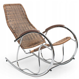 Halmar Ben fotel bujany do salonu rattan syntetyczny