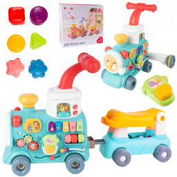 Jeździk Pociąg Z Wagonikiem Pchacz Ciuchcia Lokomotywa Zabawka