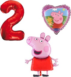 Zestaw balonów Peppa Świnka Świnka Pig 3-częściowy zestaw