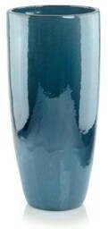 Turkusowa wysoka donica ceramiczna cygaro 50 cm Polnix