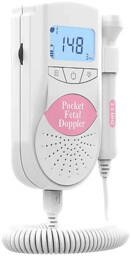 Medyczny detektor tętna płodu JUMPER JPD-100S6 Różowy