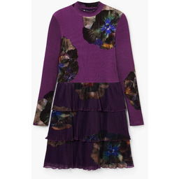 Sukienka z falbanami w kwiaty