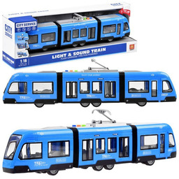 Przegubowy TRAMWAJ światło dźwięk ZA3834