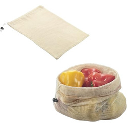 Metaltex Siatka na owoce i warzywa, bawełna, brązowa,