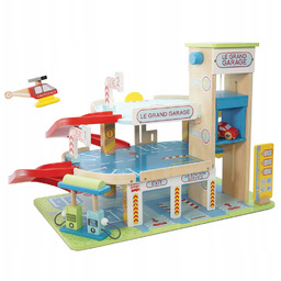 Le Toy Van Wielopoziomowy Garaż Drewniany Le Grand