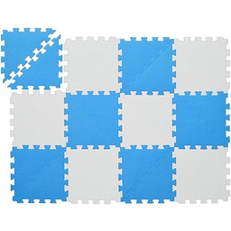 Relaxdays Dywan do puzzli dla dzieci, trójkąty, podłoga