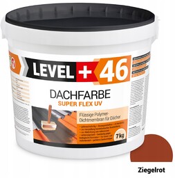 Farba dachowa płynna folia ceglasta 7kg Level+46
