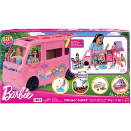 Barbie Dreamcamper Kamper Marzeń, pojazd i zestaw 2w1