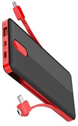 LDNIO Powerbank PL1013, 10000mAh + kabel 3w1 (biały)