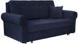 Granatowa sofa rozkładana do przodu Bil III -