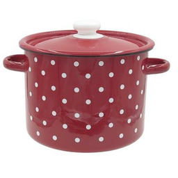 Toro Garnek emaliowany z pokrywą Kropka, 3 l,