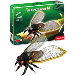 Klocki plastikowe QBI Insect World Złota Cykada C0634-3