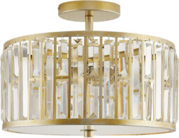 PLAFON Kyiv szampańskie wykończenie, kryształowy, styl glamour